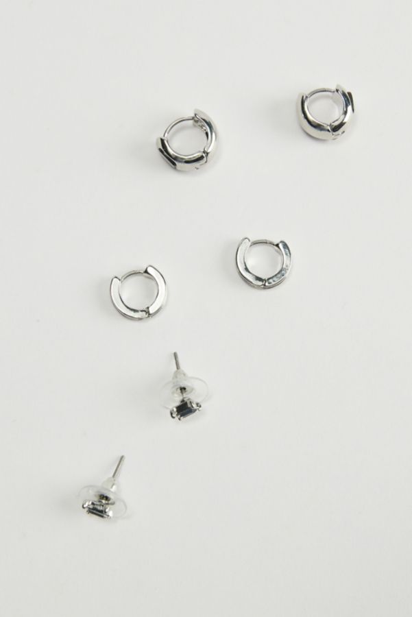 Slide View: 1: Hudson Post & Hoop Earring Set