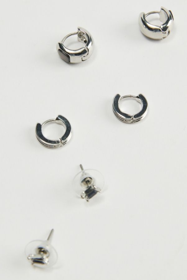 Slide View: 2: Hudson Post & Hoop Earring Set