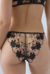 Thumbnail View 3: Bluebella Yvette Floral Embroidered Sheer Mesh Bikini Undie