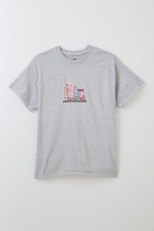 Slide View: 1: T-shirt Graphique Ville de Copenhague