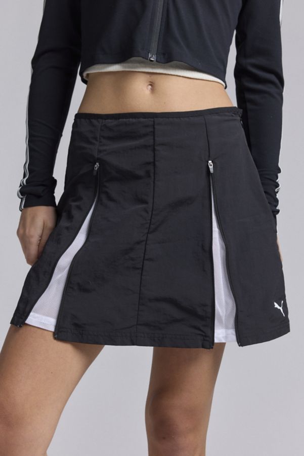 Slide View: 2: Puma Dare To Zip Off Athletic Mini Skirt