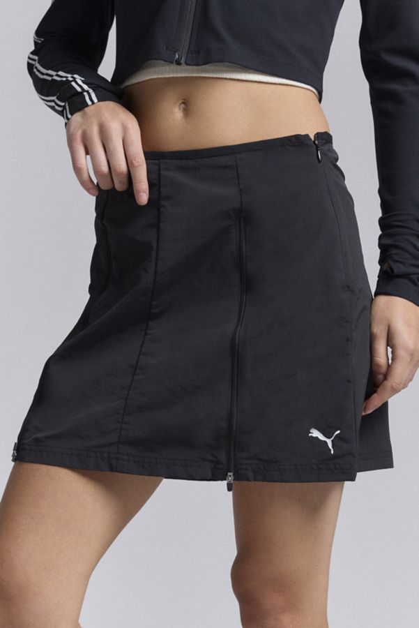 Slide View: 1: Puma Dare To Zip Off Athletic Mini Skirt