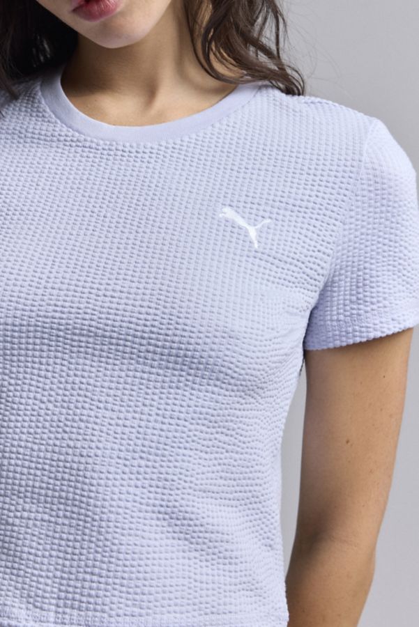 Slide View: 2: Puma Dare To Textured Graphic Baby Tee