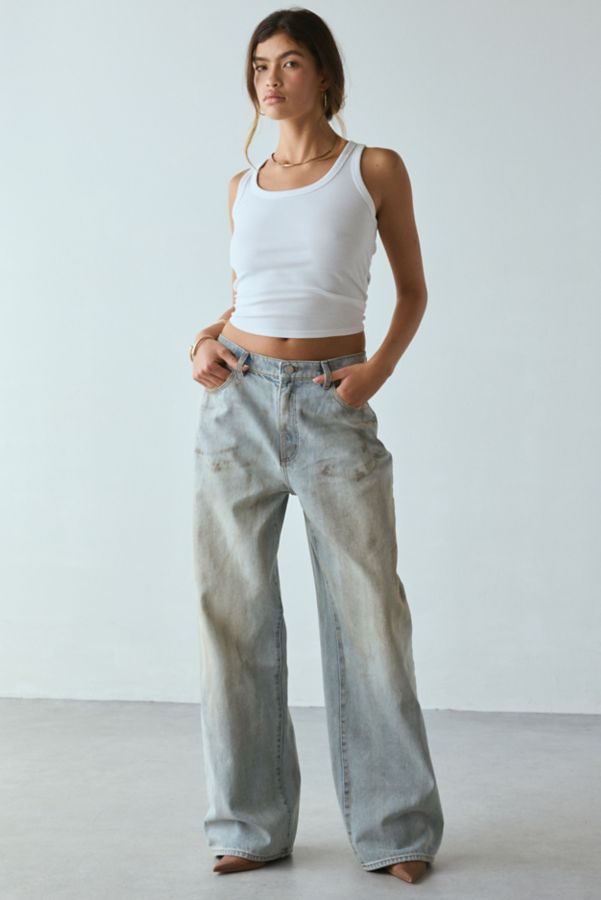 Slide View: 1: Abrand 95 Nicole Mid-Rise Super Baggy Jean