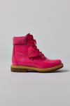 Thumbnail View 2: Botte Imperméable à Lacets 6 Pouces en Cuir Verni Rose Timberland Premium