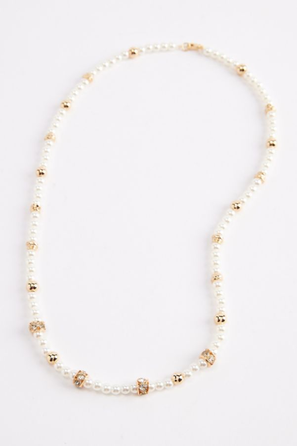 Slide View: 1: Chance Gem & Pearl Beaded Necklace