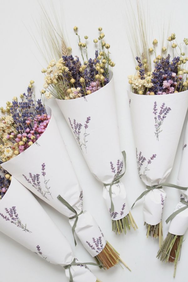 Slide View: 3: Roxanne’s Dried Flowers Lavender Fields Bouquet