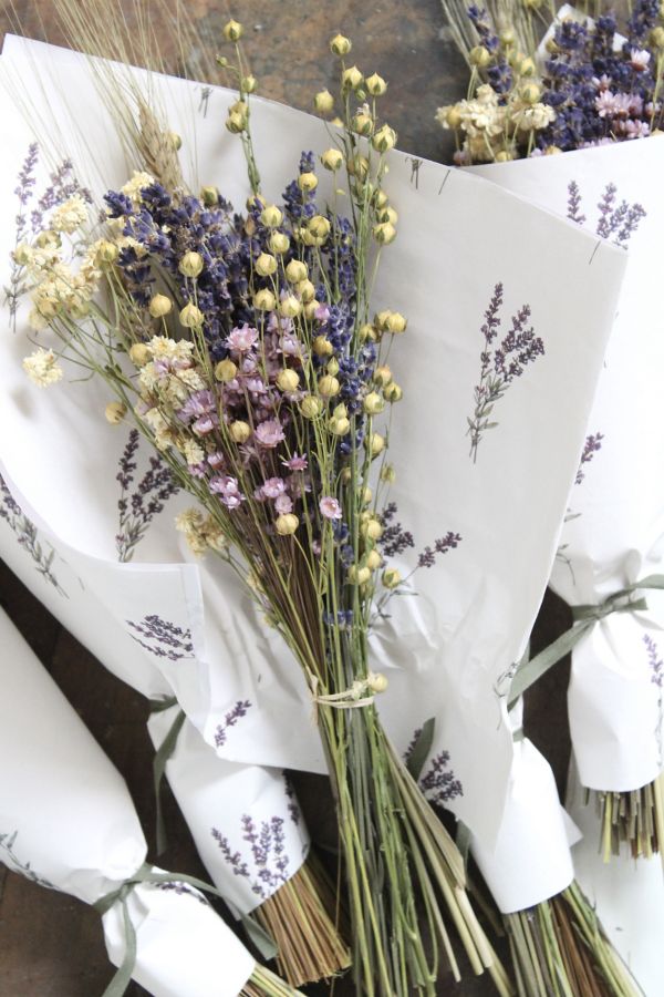 Slide View: 5: Roxanne’s Dried Flowers Lavender Fields Bouquet