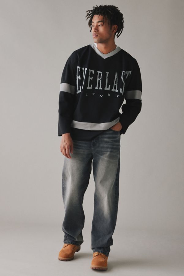 Slide View: 3: Coney Island Picnic X Everlast Hockey Jersey Long Sleeve Tee