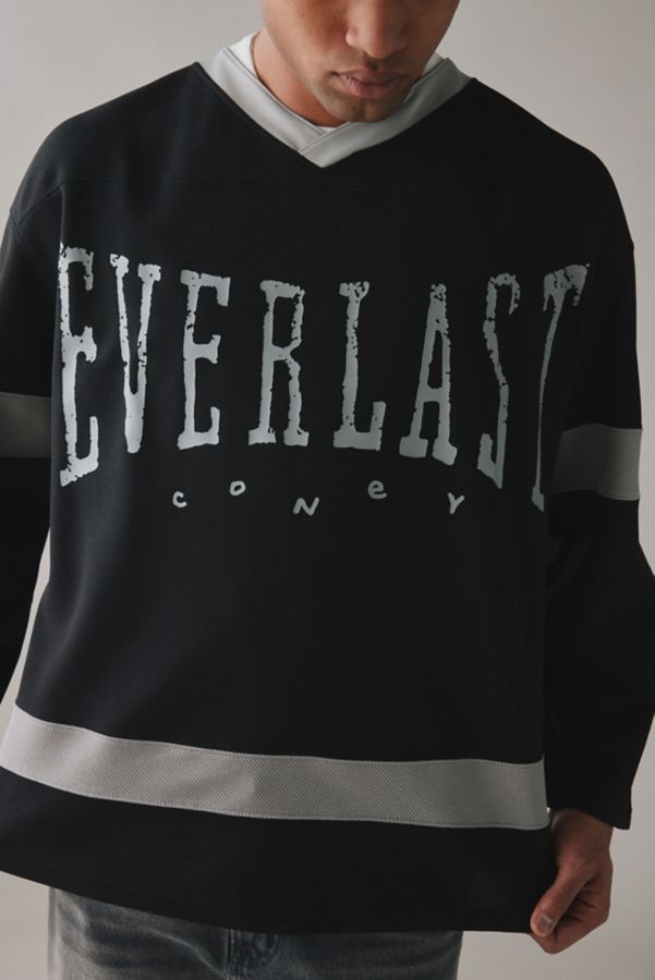 Slide View: 4: Coney Island Picnic X Everlast Hockey Jersey Long Sleeve Tee