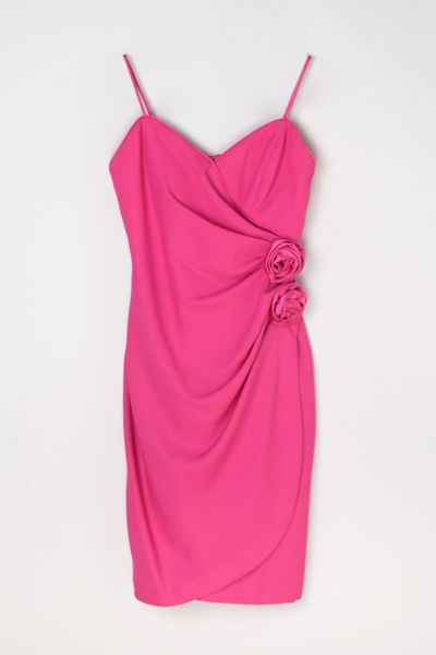 Vintage Y2k Pink Spaghetti Strap Midi Dress