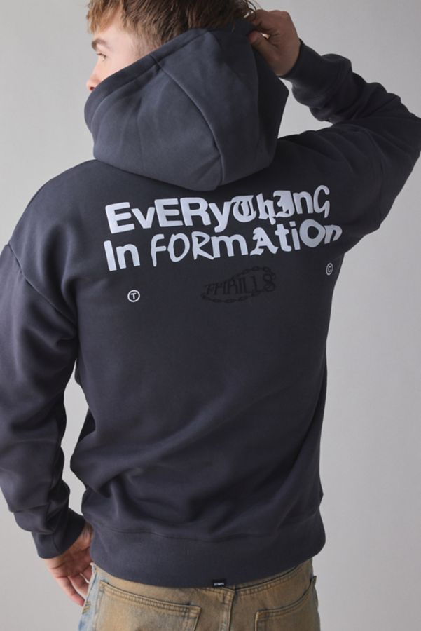 Slide View: 3: THRILLS Chain Of Formation Oversized Hoodie Sweatshirt