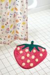 Thumbnail View 1: Strawberry Shape Plush Tufted Bath Mat