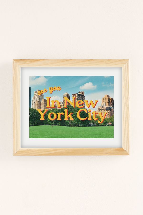 Slide View: 2: GS Print Shoppe Rendez-Vous à New York Central Park Impression d'Art