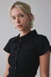 Thumbnail View 4: Silence + Noise Polly Slim Short Sleeve Snap-Button Shirt