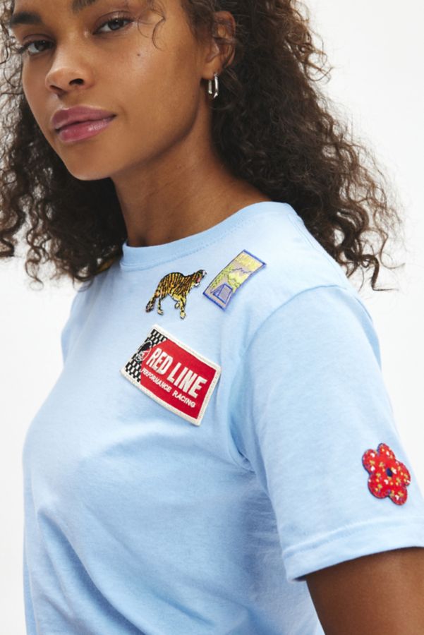 Slide View: 5: Urban Renewal Remade Overdye Patch Baby Tee