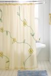 Thumbnail View 1: Falling Vines Floral Tufted Shower Curtain