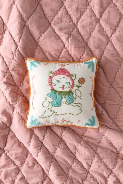 Mini Mariana Tile Embroidered Throw Pillow