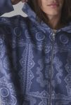 Thumbnail View 4: BDG Bandana Pattern Zip-Up Hoodie Sweatshirt