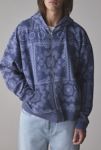 Thumbnail View 1: BDG Bandana Pattern Zip-Up Hoodie Sweatshirt