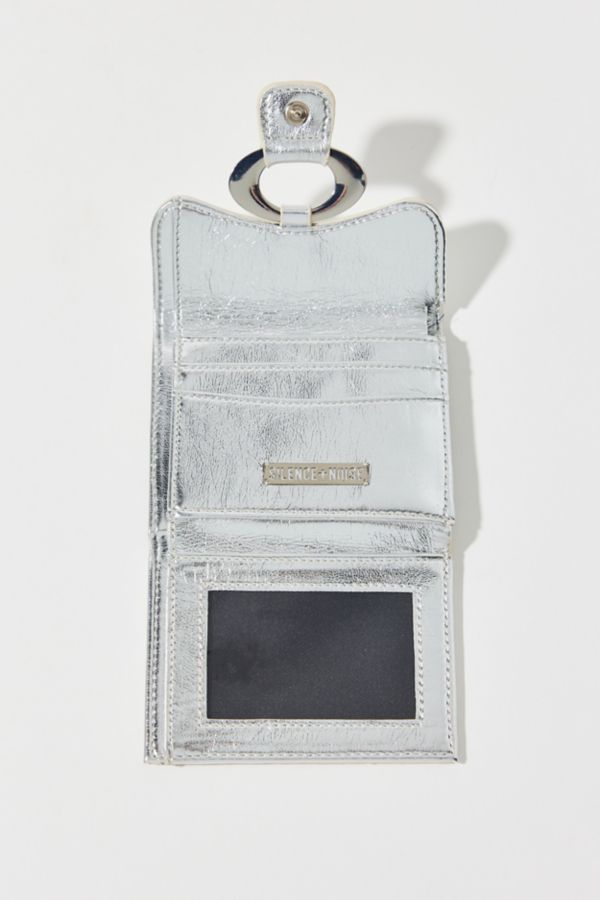 Slide View: 2: Silence + Noise Jenn Buckle Metallic Wallet