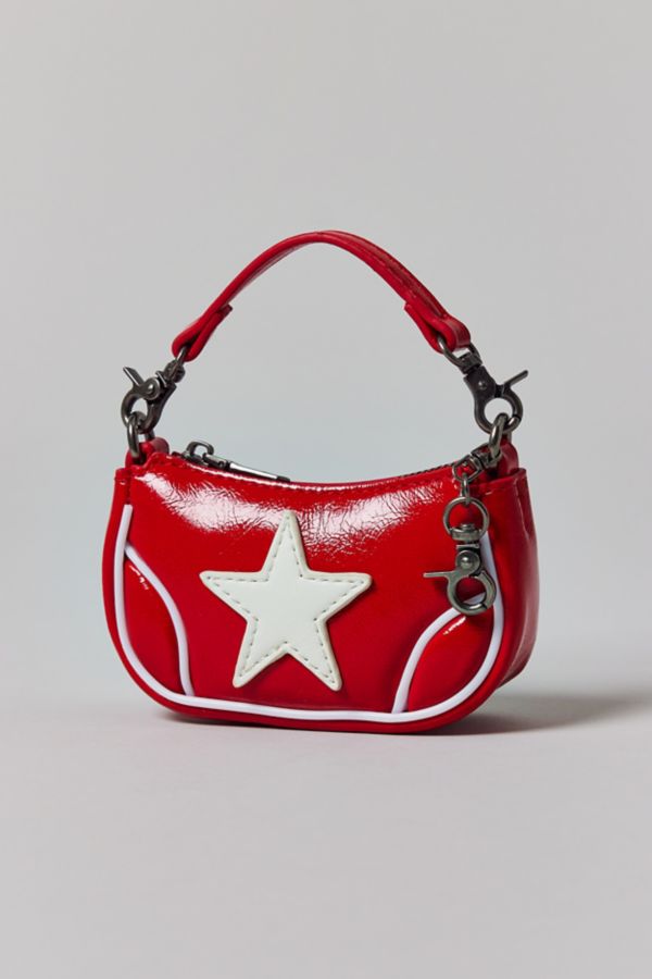 Slide View: 2: Mini Daphne Moto Bag Bag Charm