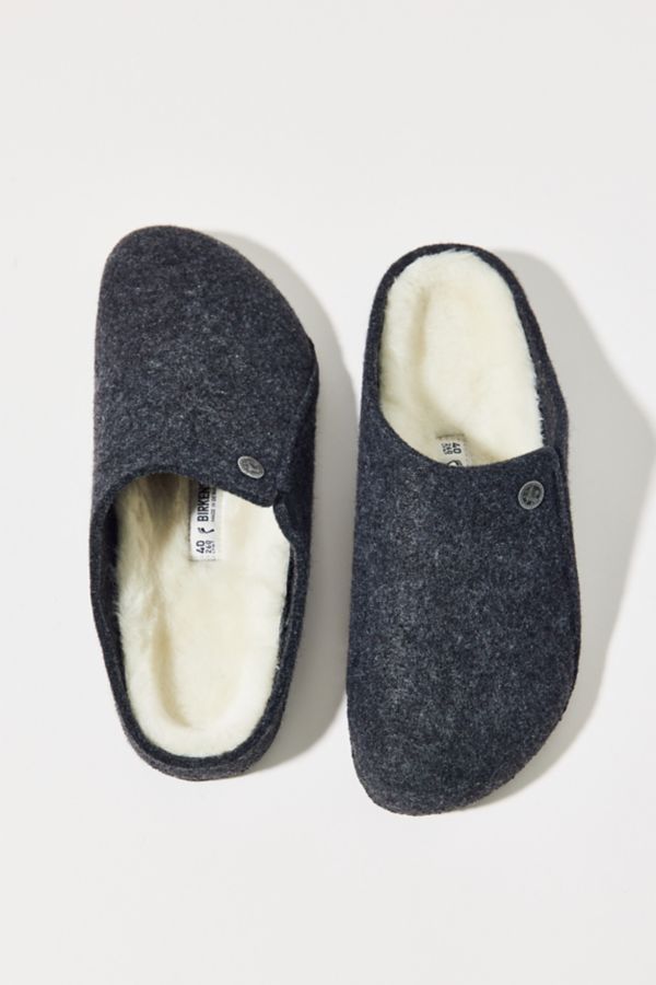 Slide View: 1: Birkenstock Zermatt Shearling Wool Felt Clog