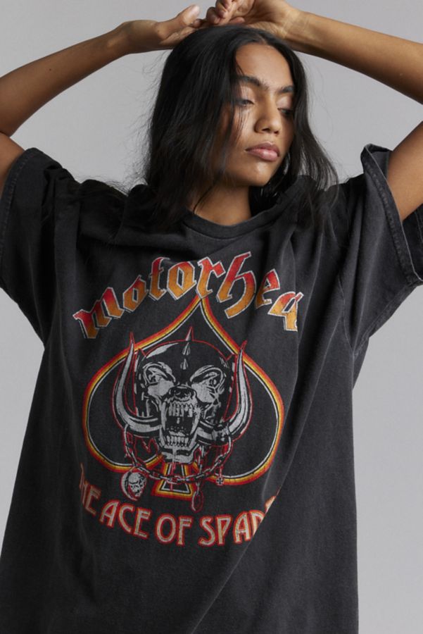 Slide View: 2: Motorhead The Ace Of Spades Graphic Oversized Tee