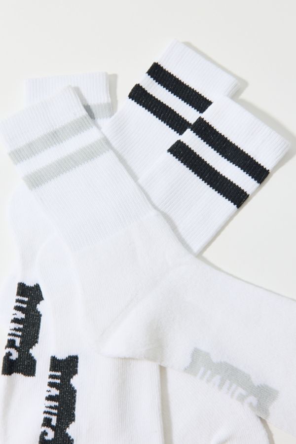 Slide View: 2: Hanes UO Exclusive Athletic Crew Sock 2-Pack