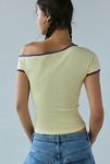 Thumbnail View 3: BDG Sarah Off-The-Shoulder Cropped Tee