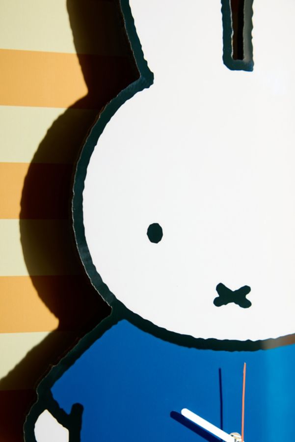 Slide View: 2: Miffy Figural Analog Wall Clock