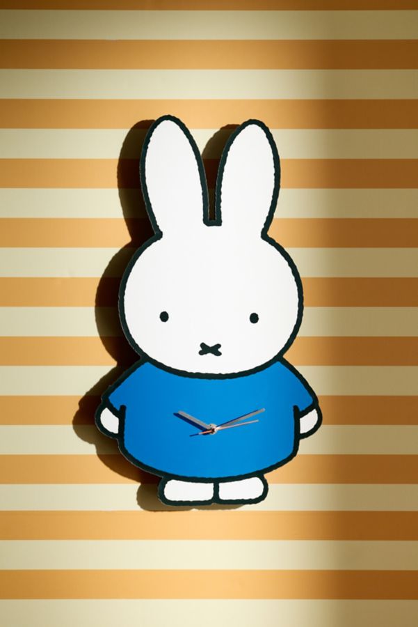 Slide View: 1: Miffy Figural Analog Wall Clock