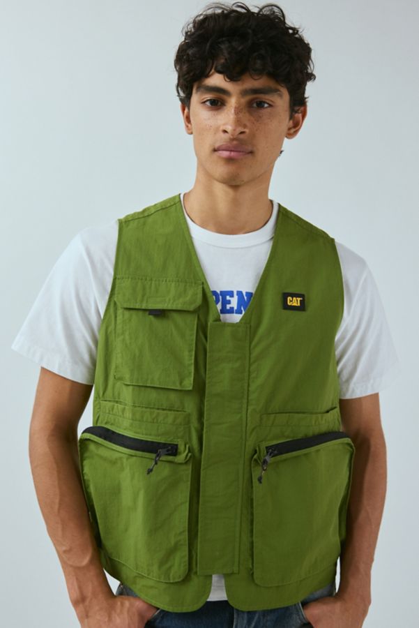 Slide View: 1: CAT Nylon Utility Vest