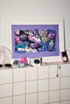 Thumbnail View 1: jennyalamode Trompe L'oeil Purple Y2K Art Print