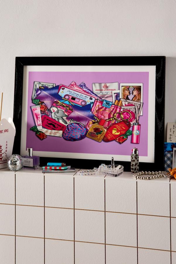 Slide View: 1: jennyalamode Trompe L'oeil Love Motel Art Print