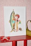 Thumbnail View 1: Vikki Zhang Miss Tomato And Sardine Wardrobe Art Print