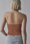 Thumbnail View 4: Out From Under Floral Seamless Keyhole Cutout Halter Top