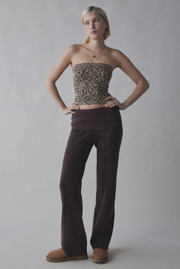 Slide View: 3: Out From Under Leopard Print Seamless Knit Tube Top