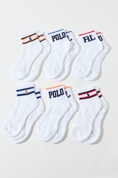 Polo Ralph Lauren Varsity Stripe Crew Sock 6-Pack