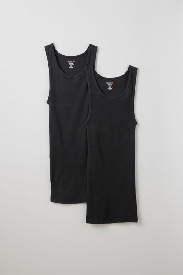 Slide View: 2: Hanes UO Exclusive Ribbed Tank Top 2-Pack