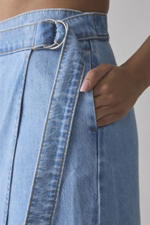 Slide View: 3: Levi's® Column Wrap Denim Midi Skirt