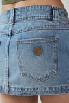 Thumbnail View 5: Abrand 99 Liv Low-Rise Flap Pocket Denim Micro Skirt