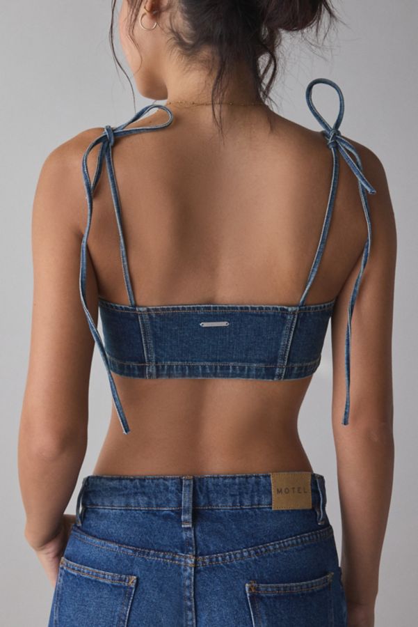 Slide View: 3: Abrand Devotion Denim Bralette