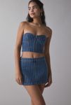 Thumbnail View 1: Abrand 95 Petra Diamond Denim Mini Skirt