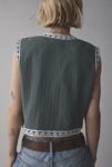 Thumbnail View 4: Kimchi Blue Festival Floral Embroidered Cropped Vest