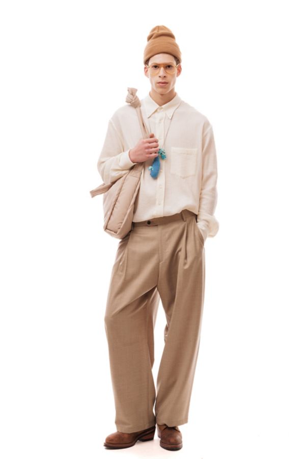 Slide View: 1: LC23 Ripstop Wool Relaxed Fit Trouser Pant