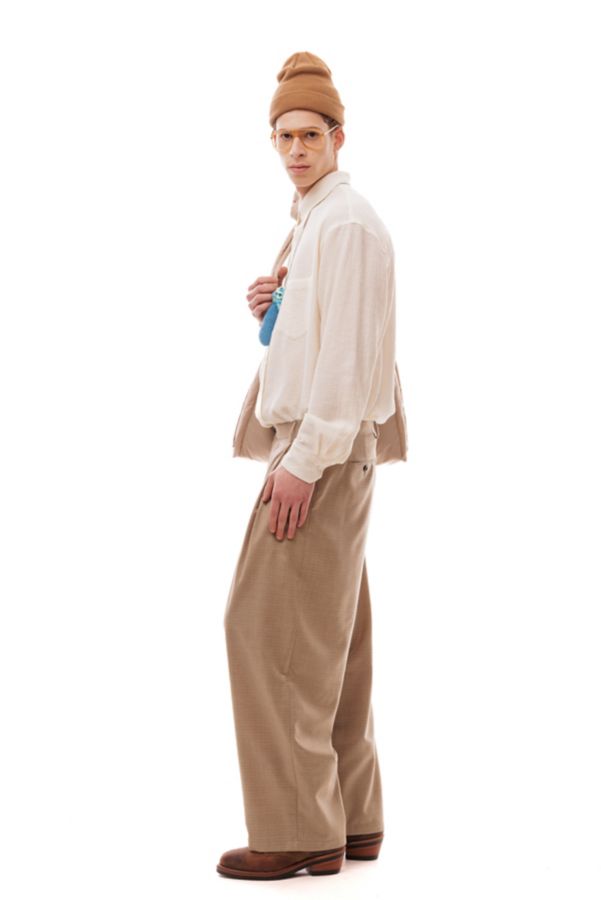 Slide View: 2: LC23 Ripstop Wool Relaxed Fit Trouser Pant