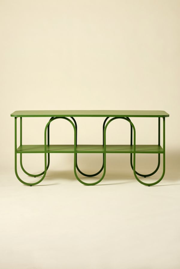 Slide View: 2: Lucie Squiggle Iron Storage Console