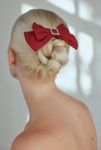 Thumbnail View 1: Rhinestone Embellished Bow Hair Clip