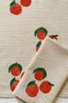 Thumbnail View 1: Julie Peach Block Printed Tangerine Stripe Napkin Set